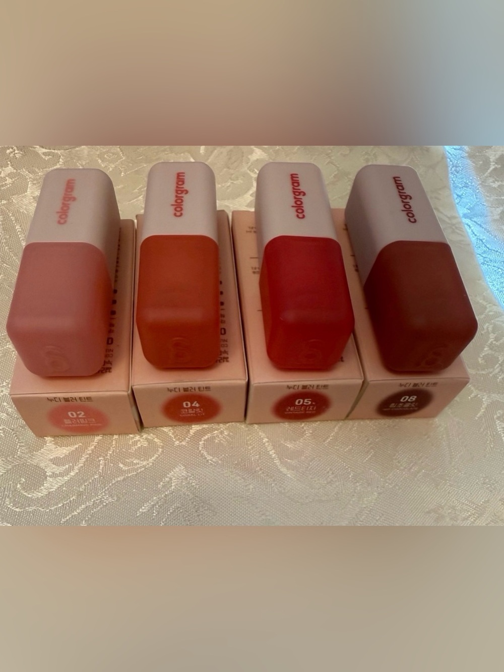 Colorgram Nude Blur Tints in shades 02; 04; 05; 08
